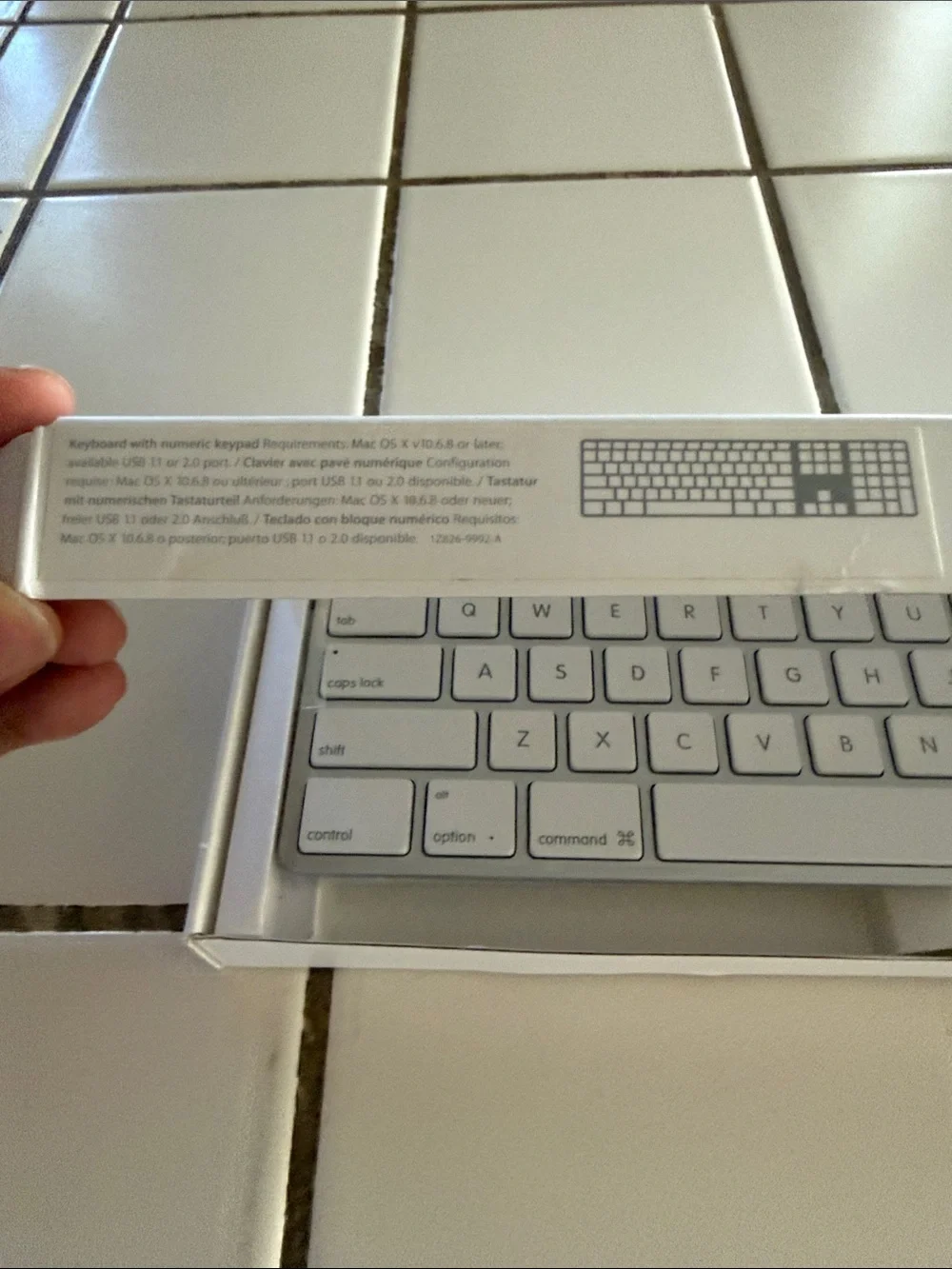 Apple Magic Keyboard with Numeric Keypad — White and Silver